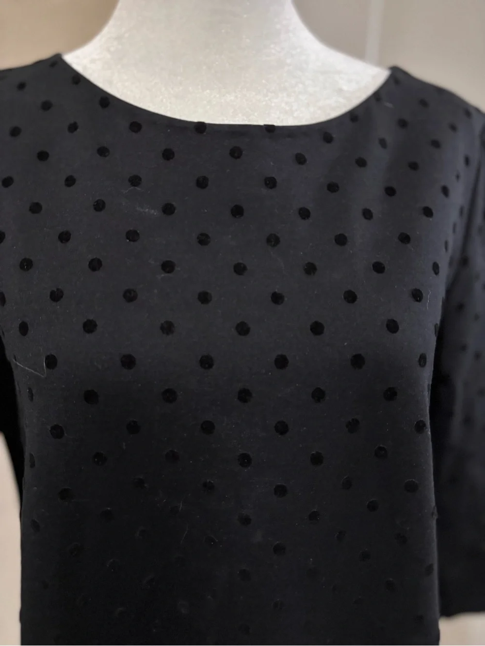 kate spade Black Polka Dot Midi Shift Dress